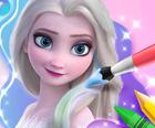 Libro da colorare per Elsa