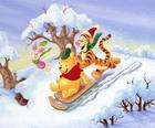 Crăciun Winnie Pooh Jigsaw