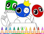 Rainbow Friends Coloring Book Game