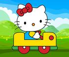 Hello Kitty Samochód Układanki