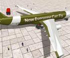 In het vliegtuig 3D-Simulator
