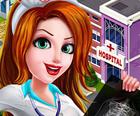 Krankenschwester Mädchen Verkleiden Krankenhaus