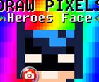 Disegnare Pixel Eroi faccia