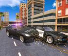 Simulare 3D de cascadorie a mașinii de poliție