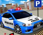 الشرطة الحديثة وقوف السيارات 3d