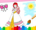 Princess Coloring Glitter
