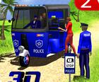 Policía Auto Rickshaw Taxi