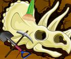 掘削ゲーム-恐竜の骨を見つける