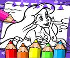 Ariel La sirena Libro da colorare