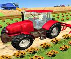 現代のトラクター農業シミュレータ：脱穀ゲーム