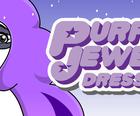 Púrpura Joya Vestido Encima Del Juego