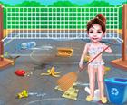 Ден за почистване на плажа бейби Тейлър