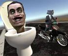 Skibidi Toilettes Moto Vélo de Course 2