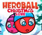लाल गेंद क्रिसमस प्यार