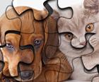 Mačke vs psi puzzle