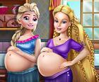 खुसी Princesses गर्भवती Bffs