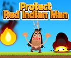 Schützen Sie roten indischen Mann