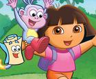 Dora Trouver une Carte Cachée