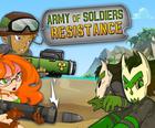 Exército de soldados: resistência