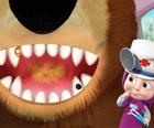 लड़की और भालू दंत चिकित्सक खेल