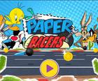 Papier-Rennfahrer