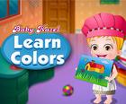 Dziecko Hazel Uczy Się Kolorów