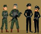 الجنود العسكريين الحرب بانوراما