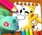 Pokemon Inkleurboek vir kinders
