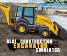 Simulateur Réel d'Excavatrice de Construction