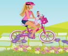 Barbie corse in bicicletta