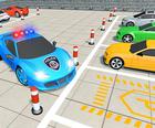 警察のスーパーカーの駐車場の挑戦3D