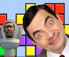 Mr Bean et Skibidi dans Tetris
