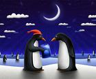 Коледна пързалка с пингвин