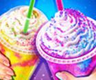 Rainbow Ice Cream - Sweet Frozen Food