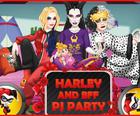 Kjole op spil: Harley og BFF PJ Party