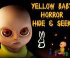 Gelbes Baby-Horror-Versteckspiel