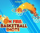 En llamas: tiros de baloncesto