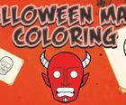Halloween Mask Coloring Book