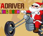 Книжка за оцветяване на шофьора на Дядо Коледа