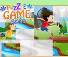 Puzzle-Spiel-Jungen - Cartoon