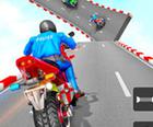 Мотоциклдегі Мега пандус - көңілді және қызықты 3D ойыны