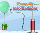 Pumpe Luft in Ballon