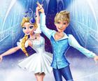 Elsa i Jack baletu na lodzie