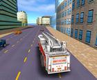 शहर को आग ट्रक बचाव