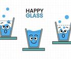 SMILING WATER GLAS