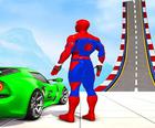 Zikzak Araba Örümcek Adam Yarışçısı -3D