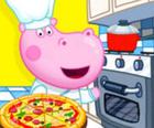 Hipopótamo Pizza Maker
