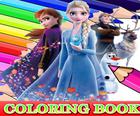 Livro de colorir para Frozen Elsa
