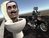 Гонки на мотоциклах Skibidi Toilet Moto 2
