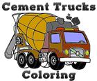 Cement Ciężarówki Kolorowanki